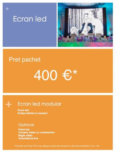 pret Inchiriere Ecran led