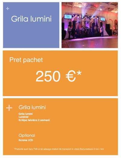 pret Inchiriere grila de lumini
