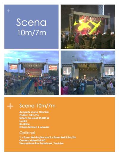 Inchiriere Scena si Sonorizare 10m/7m
