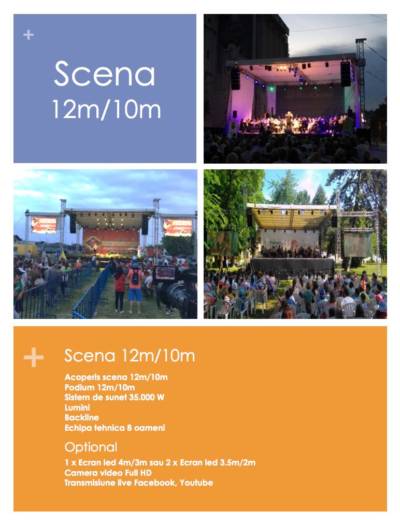 Inchiriere Scena si Sonorizare