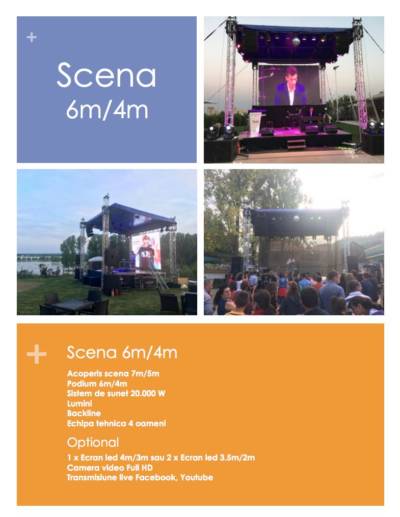 Inchiriere Scena si Sonorizare 8m/6m