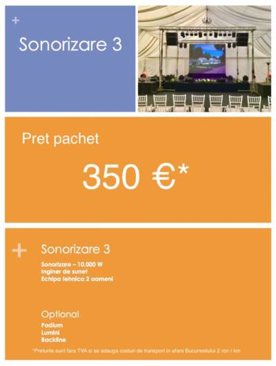 inchiriere sonorizare pentru evenimente corporate nunta